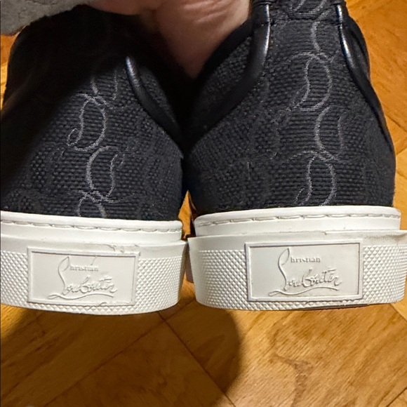 Christian Louboutin Adolon Junior Black and White Men's Sneakers - Picture 6 of 6